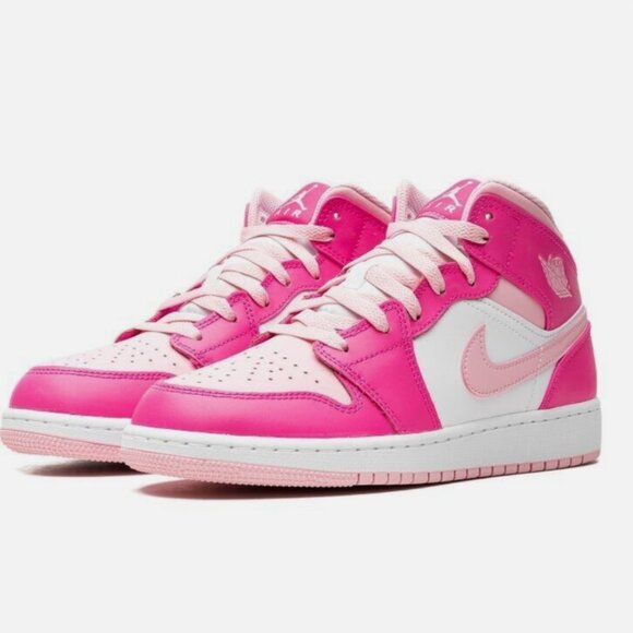 Nike Shoes - Nike Air Jordan 1 Mid Fierce Pink ~ 6.5Y (or 8W)